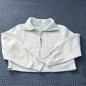 Lululemon Light Blue Quarter-Zip Pullover Sweater